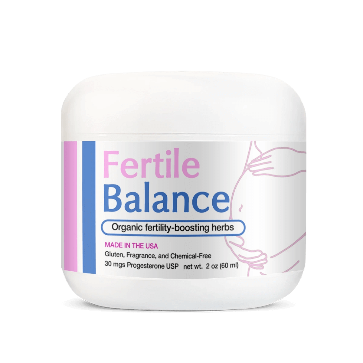 Fertile Balance Progesterone Cream - Organic USP Progesterone Help For Hormone Boost Fertility (1)
